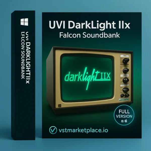 UVI Darklight IIx Falcon Library – vintage digital workstation recreated with classic 80s synth and sampler sounds for Falcon and UVI Workstation