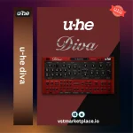 u-he Diva synthesizer authentic analog oscillators, vintage filters, and modular signal routing for realistic analog sound