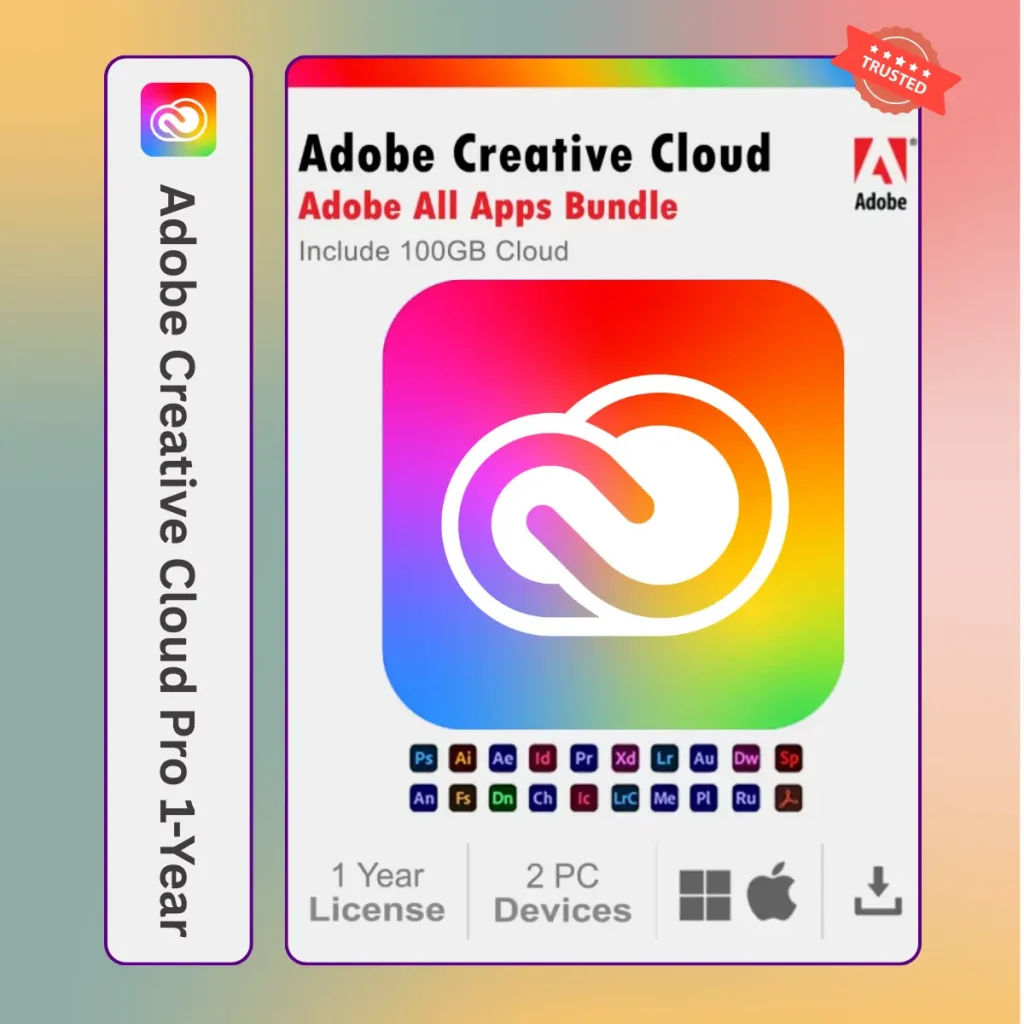 Adobe Creative Cloud Pro – Official 1-Year License Key