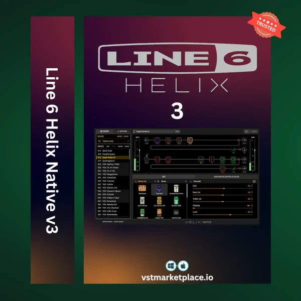 Line 6 Helix Native v3 - Professional Guitar Amp & Effects Plugin