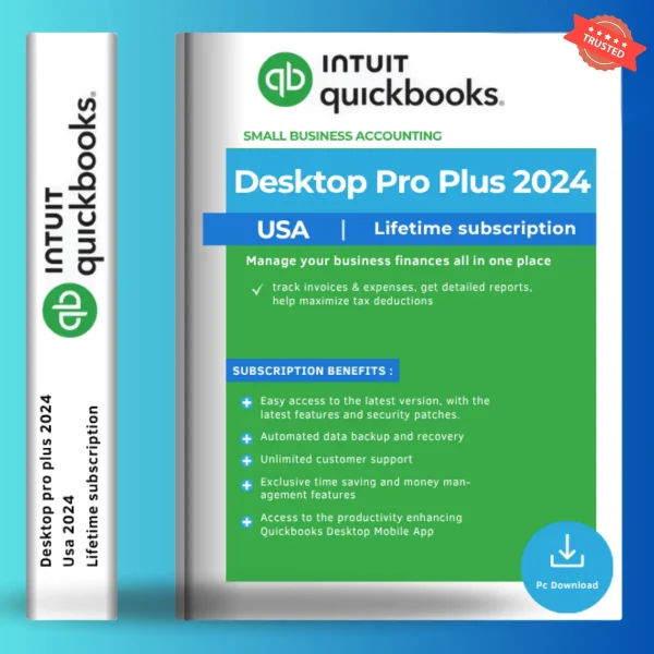 QuickBooks Desktop Pro Plus 2024 | Official License Key